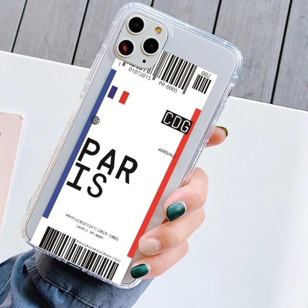 Trendy Iphone case (plane ticket)